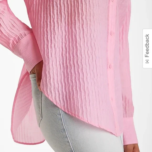 Express pleat crinkle dress shirt - Picture 6 of 7